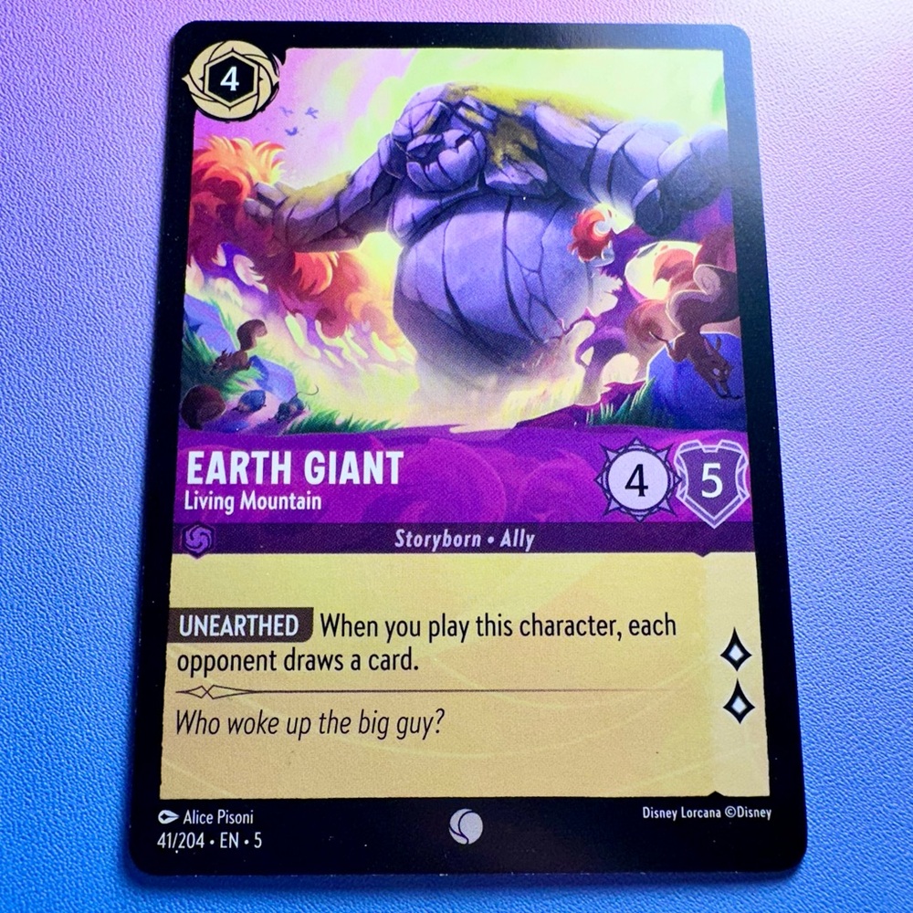 earth giant 41/204 - common — disney lorcana: shimmering skies